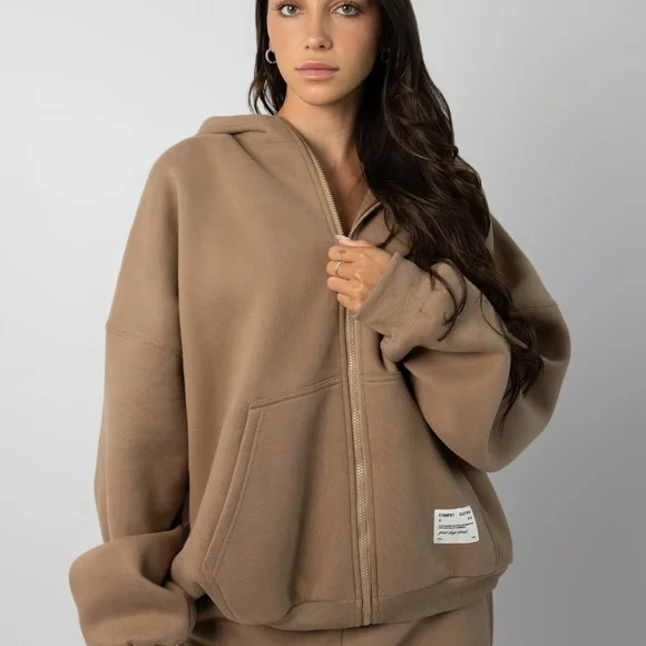 Nwot Comfrt Zip Affirmation Hoodie In Color Teddy Size 2XL - Picture 4 of 9